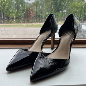 Vince Camaro black leather heels.